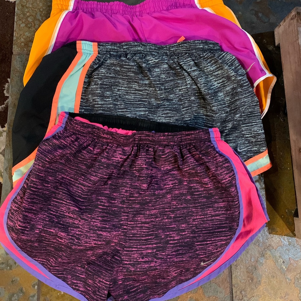 3 pairs of Nike shorts women’s size medium